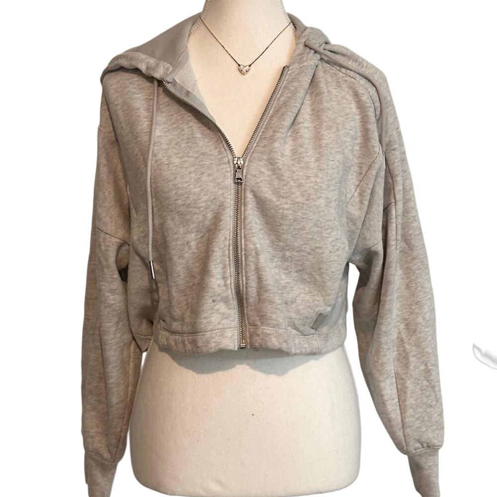 Hollister Gilly Hicks Grey Zip Up Hoodie Super Soft & Comfy Lightweight Size XS